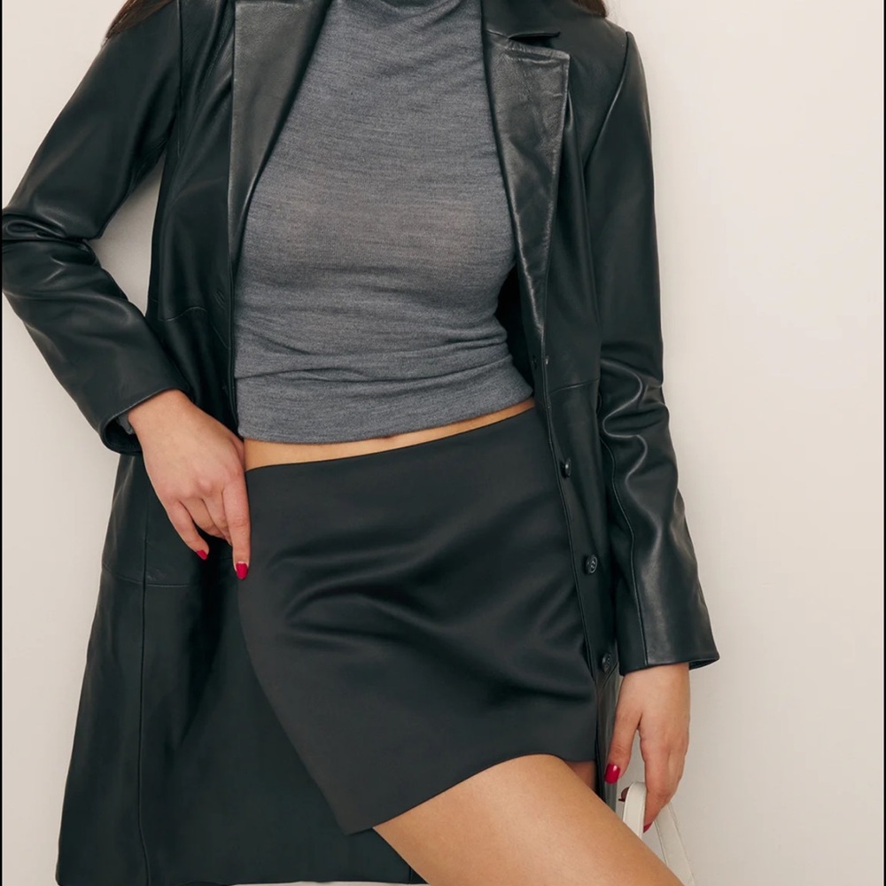 Carla Low Waist Satin Skirt Reformation
